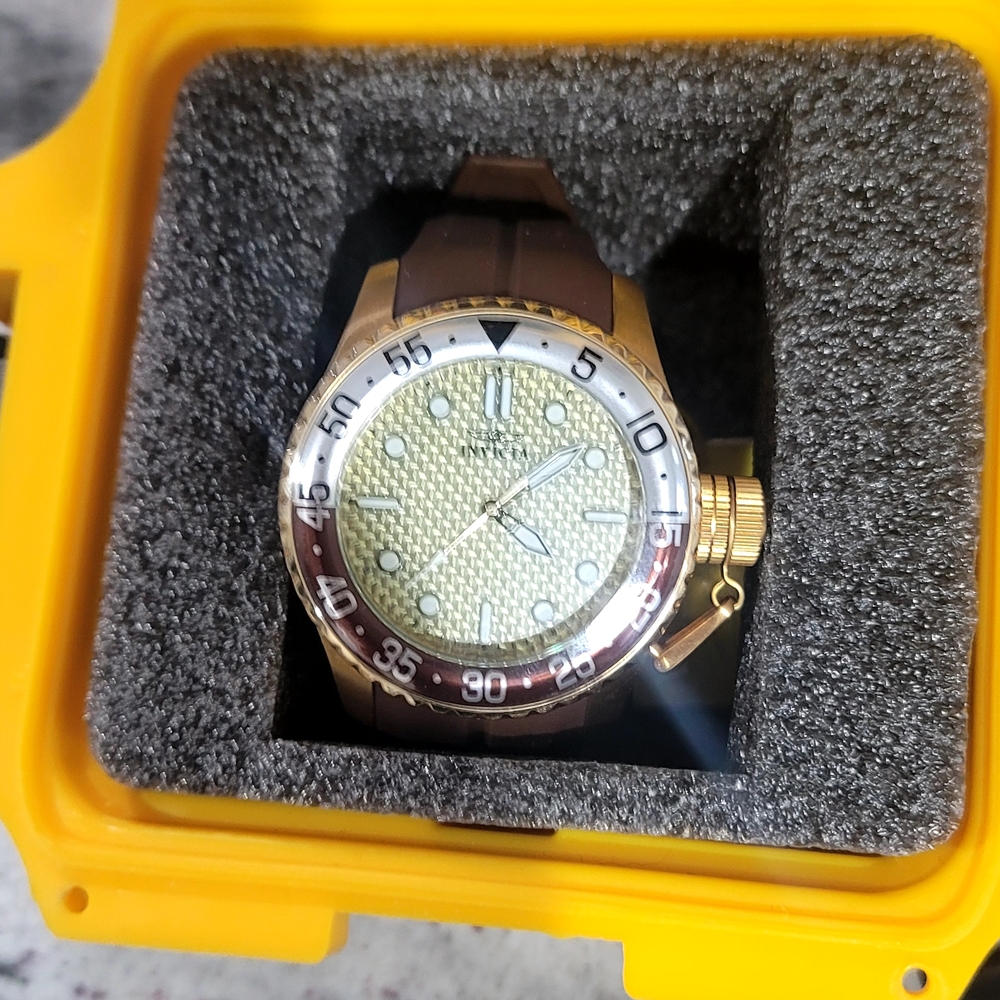 Invicta Gold and Brown Men's Watch
